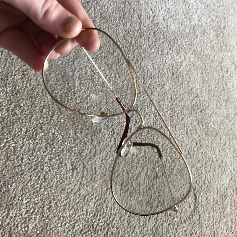 trendy clear aviator glasses